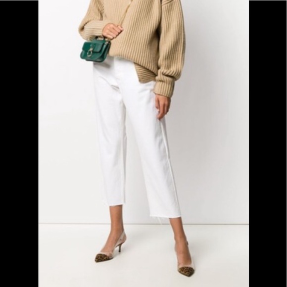 Dior Denim - Christian Dior cropped denim fray boyfriend jeans